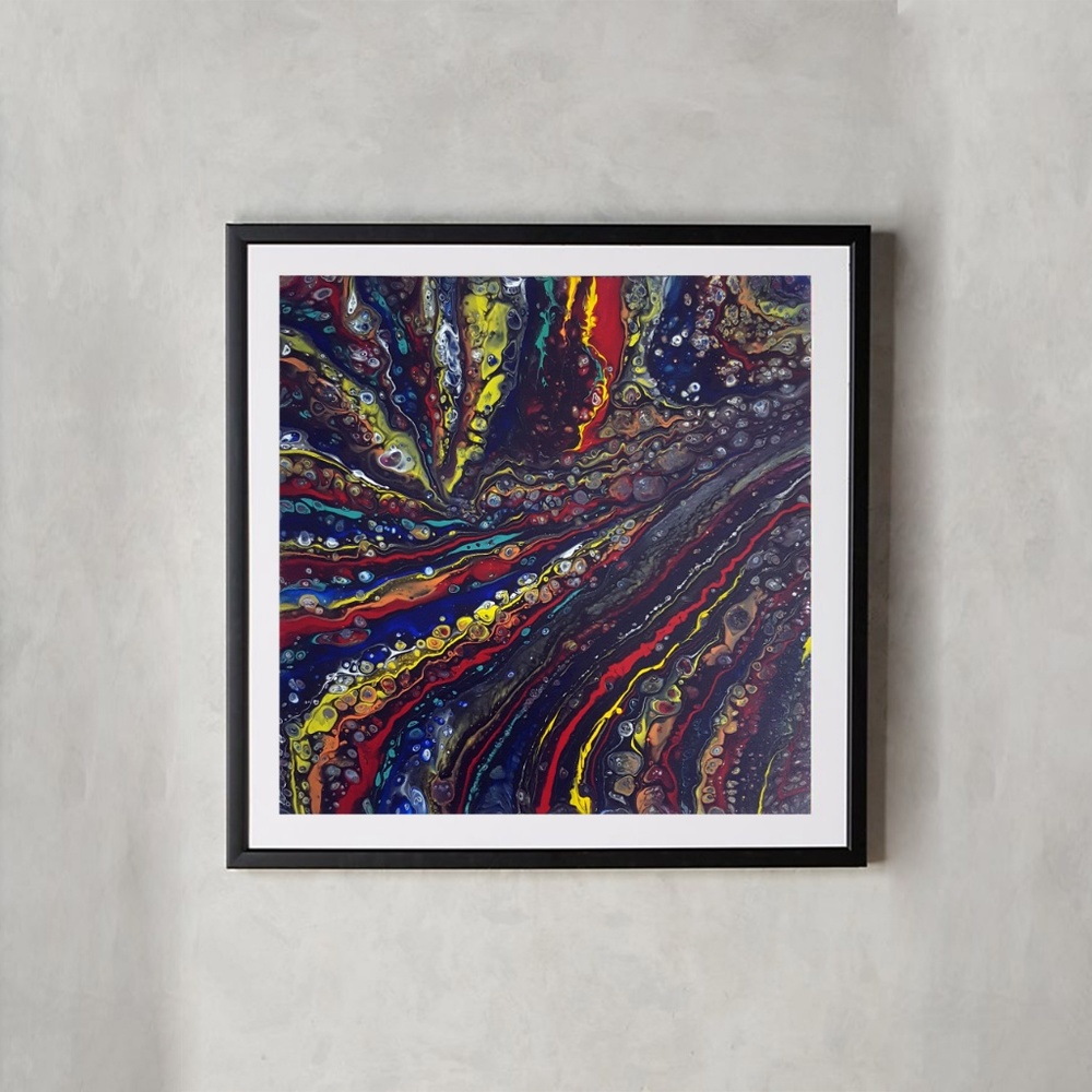 Acrylic Abstract Painting On Canvas Original Art - Picture 1 of 4